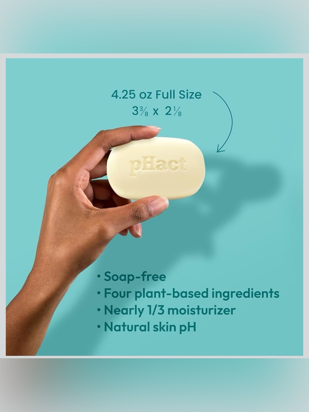 ANDREW LESSMAN pHact Moisture-Rich Soap-Fragrance Free Cleansing Bar-6pks 4.25oz - Picture 11 of 12